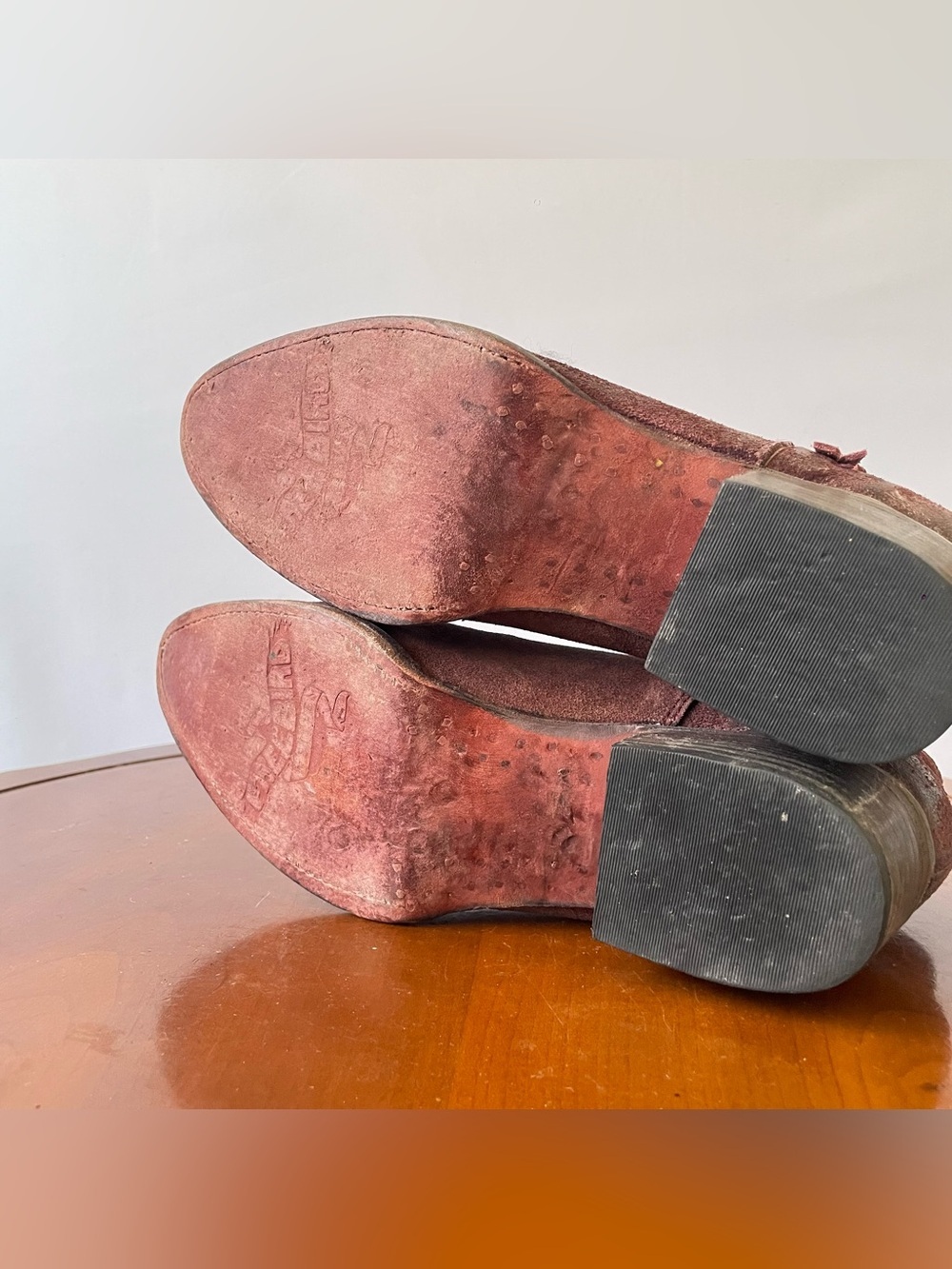 Freebird by Steven Onyx Burgundy Suede Ankle Booties | US 8 - Picture 6 of 10